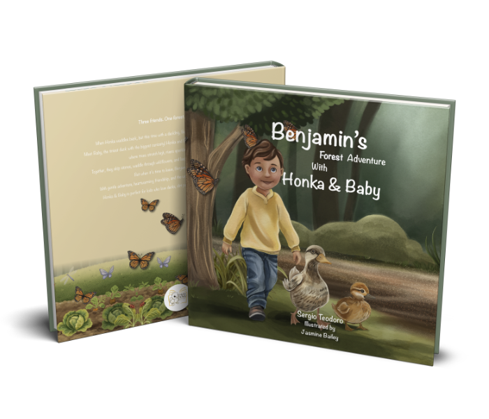Benjamin’s Forest Adventure with Honka & Baby children’s book hard cover