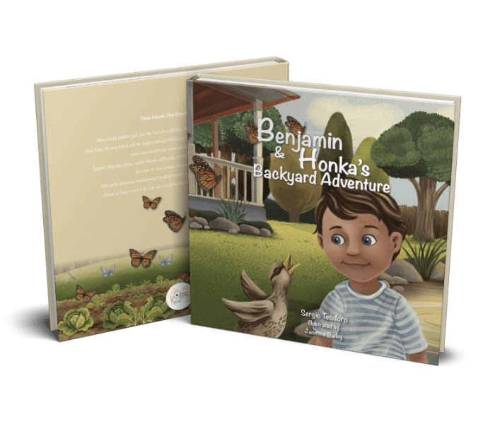 Kids picture book about a boy and a honking duck