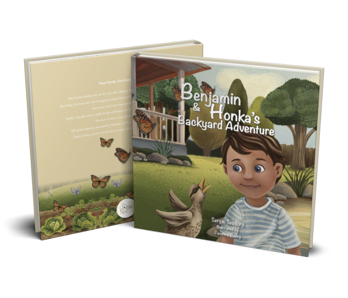 Kids picture book about a boy and a honking duck