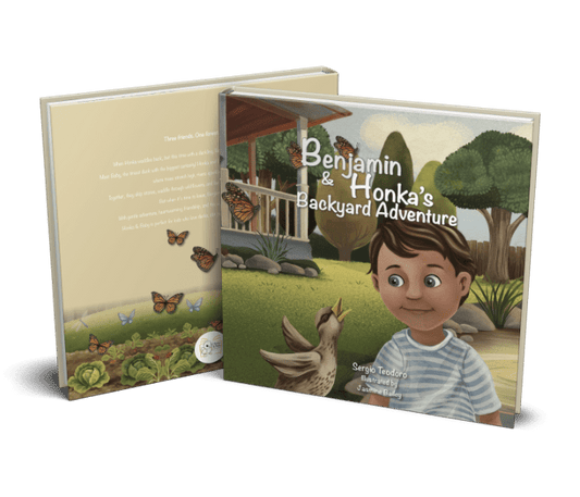 Kids picture book about a boy and a honking duck